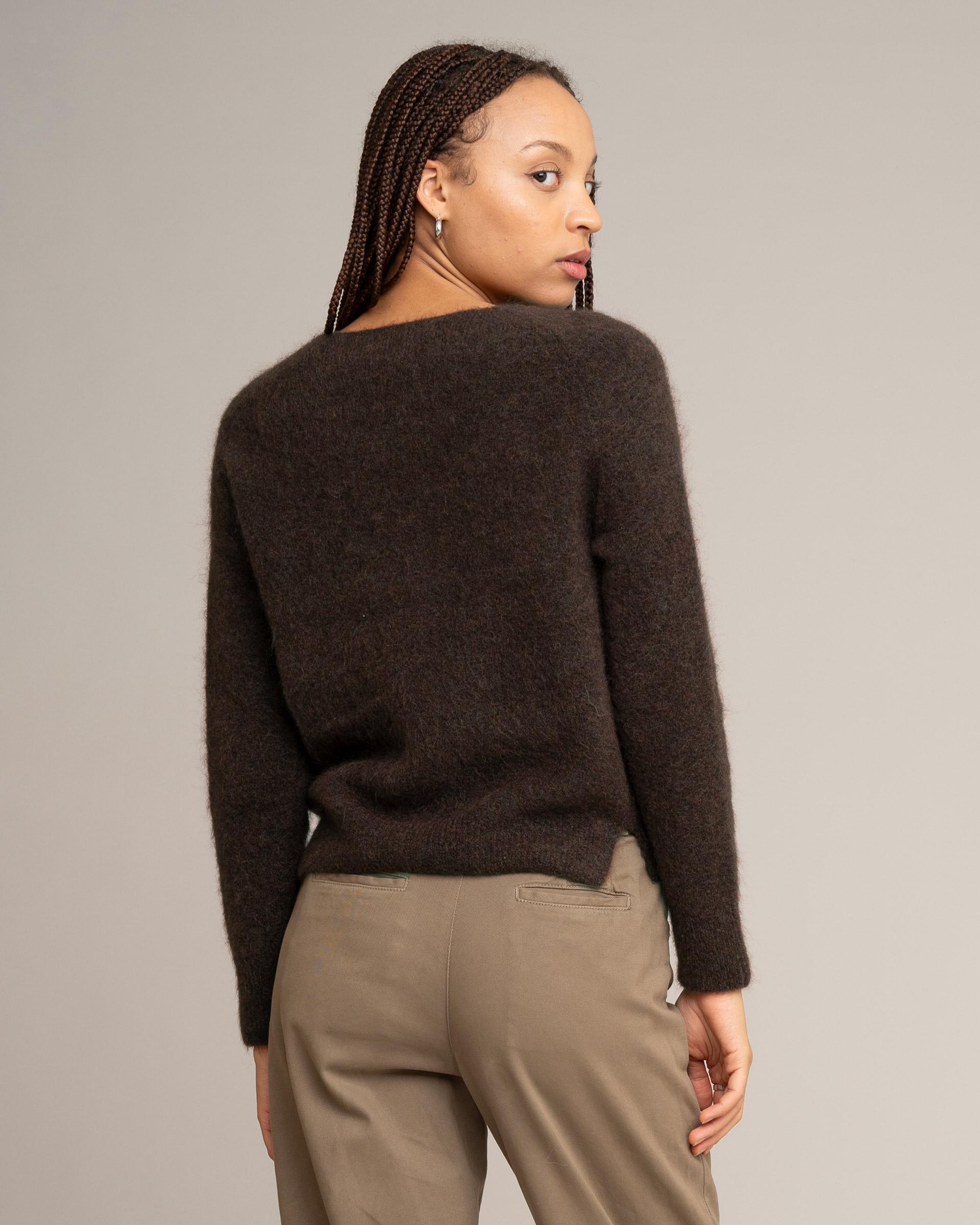JOHNNYLOVE Alicia Sweater Chocolate Damen Mohair Pullover braun